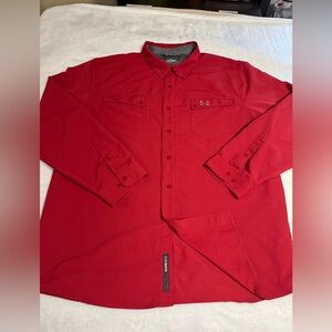 Under Armour The New Prototype- Performance Light Weight Shirt. Sz XXL Deep Red